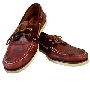 Sperry Top-Sider Mens 8.5 M Gold Cup STS15887 Suede Multitone Crimson Red Brown